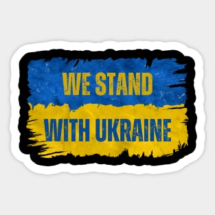 We Stand With Ukraine Sticker